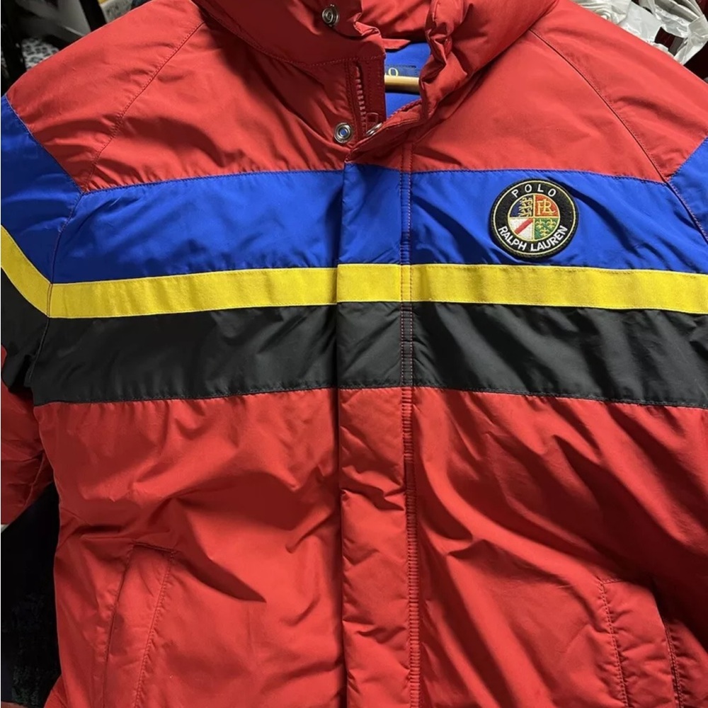 Polo Ralph Lauren Red Colorblock Jacket